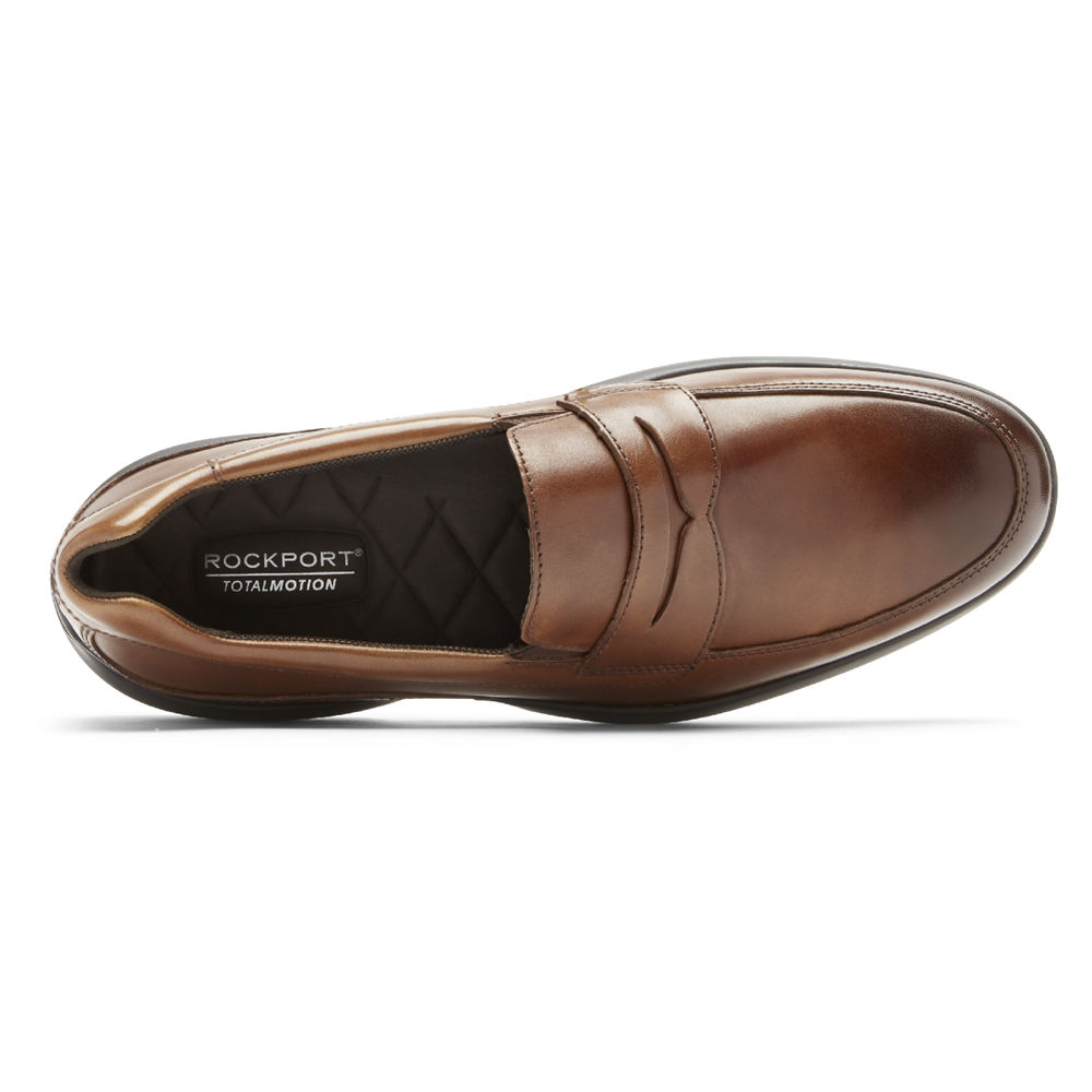 Rockport Mens Total Motion Advance Penny - Loafers Brown - HXD649185